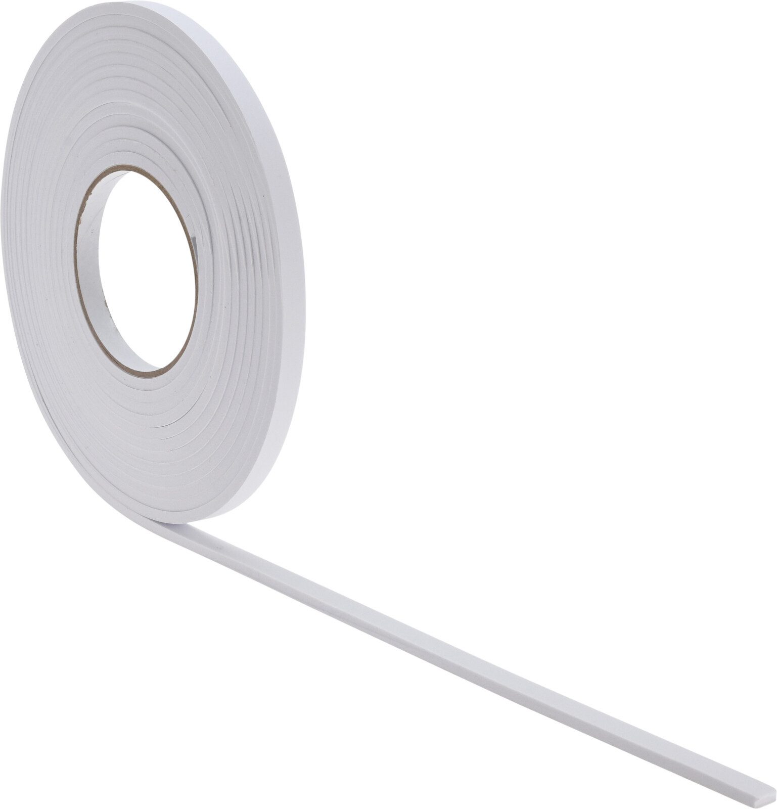 Koopman Dichtungsband 1 cm Türdichtung 6 Meter Zugluft Staubdichtung, (Stück, 1-St., Packung), auf Rolle, 1cm breit, Weiß, 0,5cm Stärke, einseitig klebend