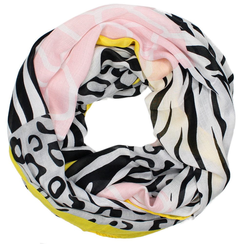 dy_mode Loop Großer Loop Schal in Tierdruck Muster Bunter Damen Schlauchschal, mit modischem Mustermix