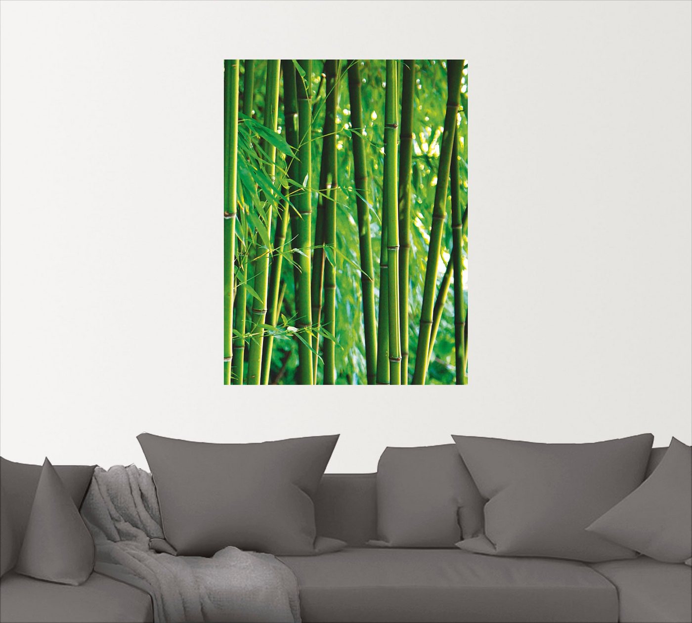 Artland Wandbild »Bambus III«, Gräser (1 Stück), in vielen Größen & Produktarten -Leinwandbild, Poster, Wandaufkleber / Wandtattoo auch für Badezimmer geeignet-HomeTrends