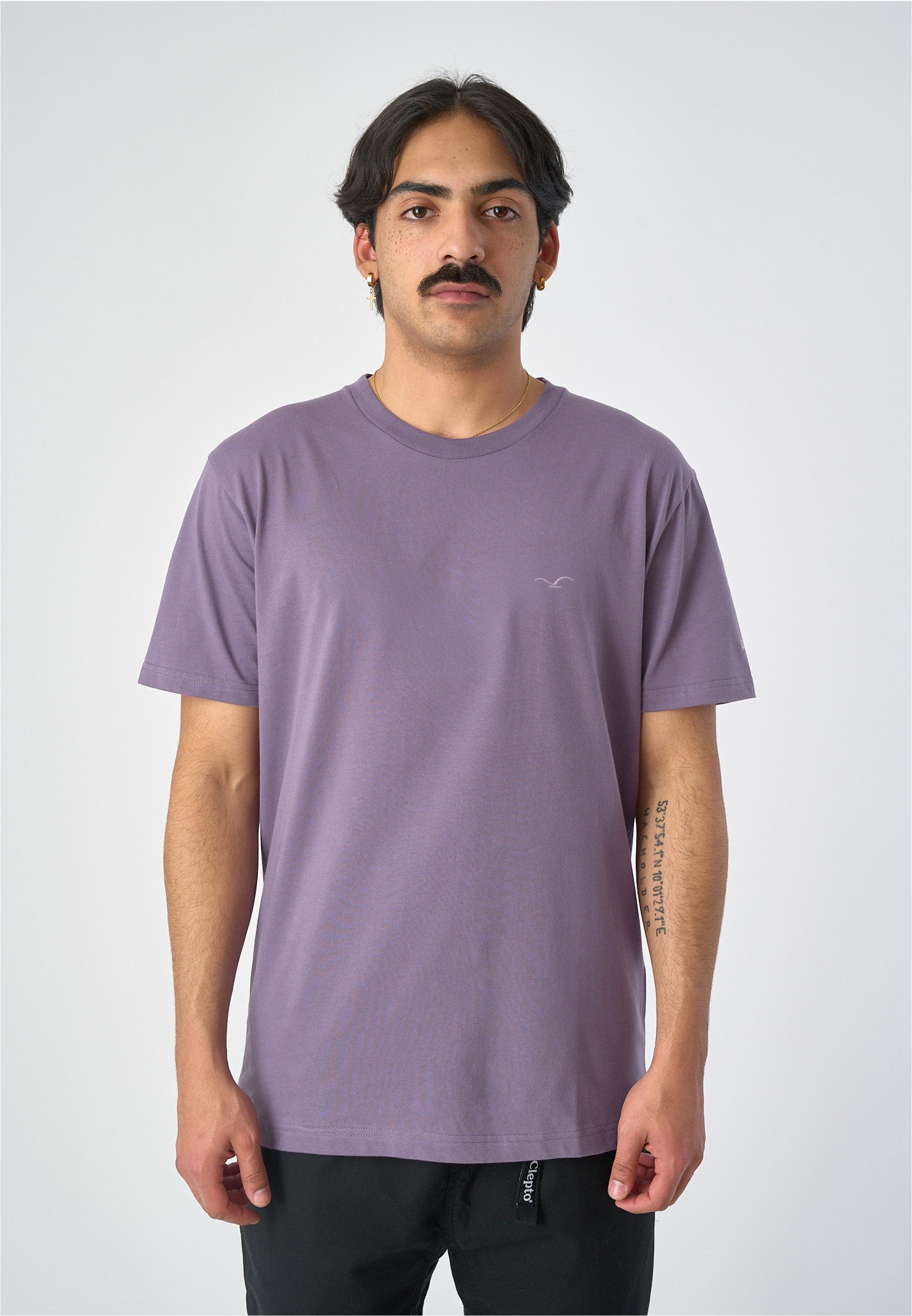 Cleptomanicx T-Shirt Ligull Regular mit kleiner Logo-Stickerei