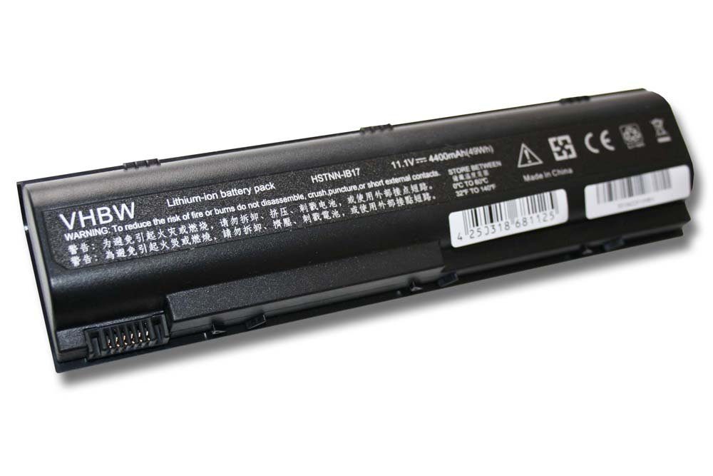 vhbw passend für HP Compaq Presario V4160EA-EF191EA, V4203EA-EK945EA, V4300 Laptop-Akku 4400 mAh