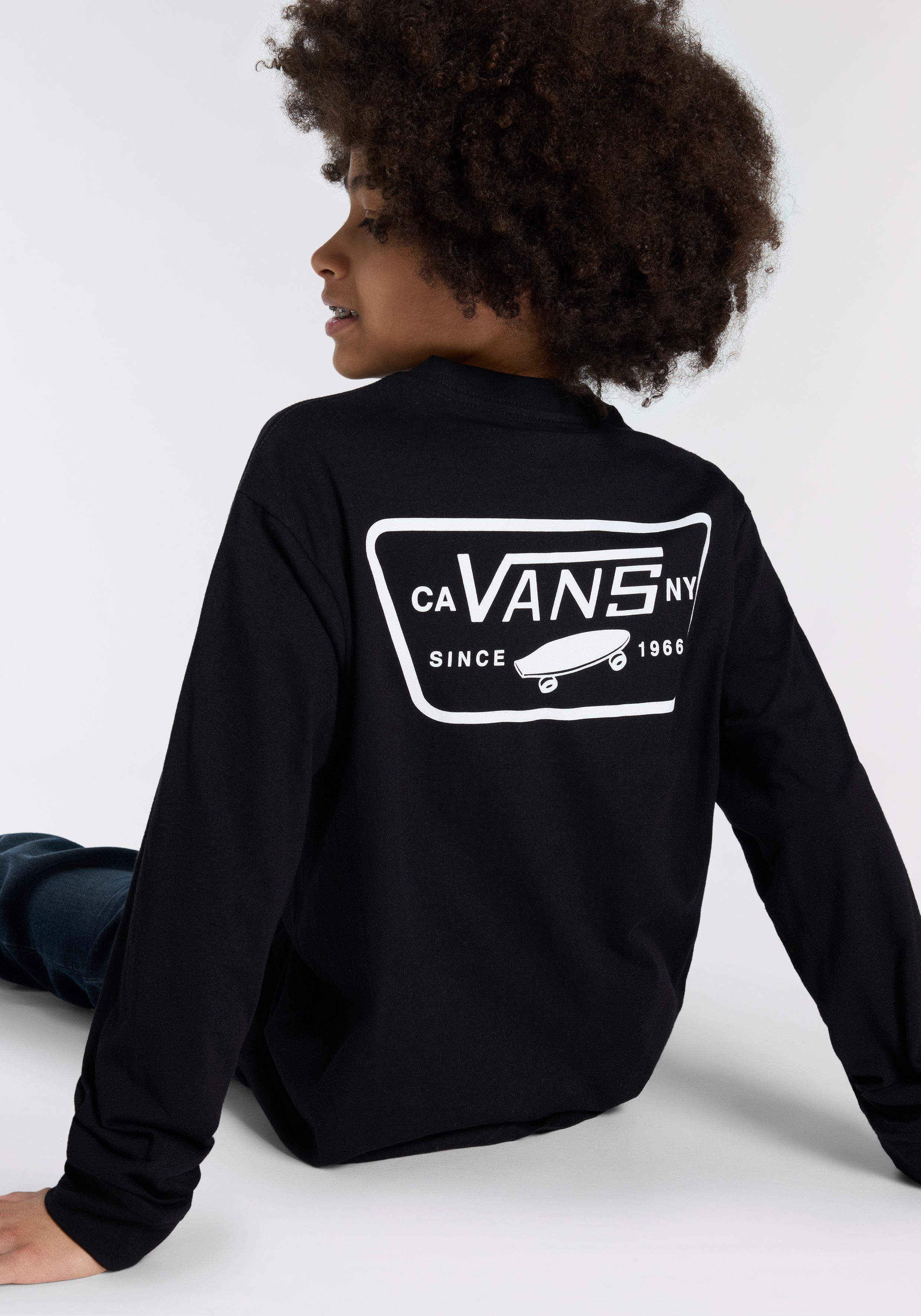 Vans T-Shirt FULLPATCHBACKLS für Kids konzipiert, Langarm-Design, aus Baumwolle