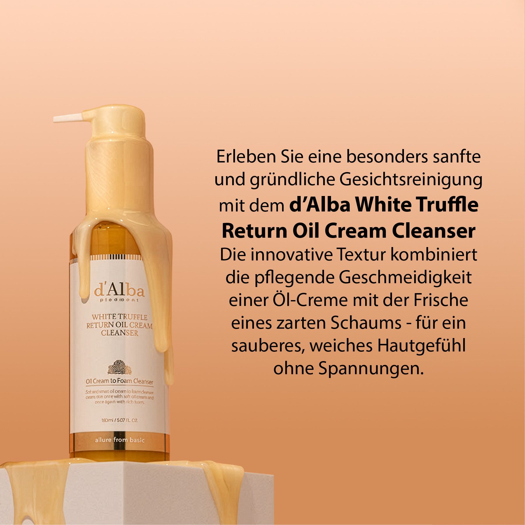 d'Alba Make-up-Entferner White Trüffle Return Cream Cleanser Reinigungscreme Make-up-Entfernung, 1-tlg., Gesichtsreiniger, Cleanser, Reiniger, Hautpflege
