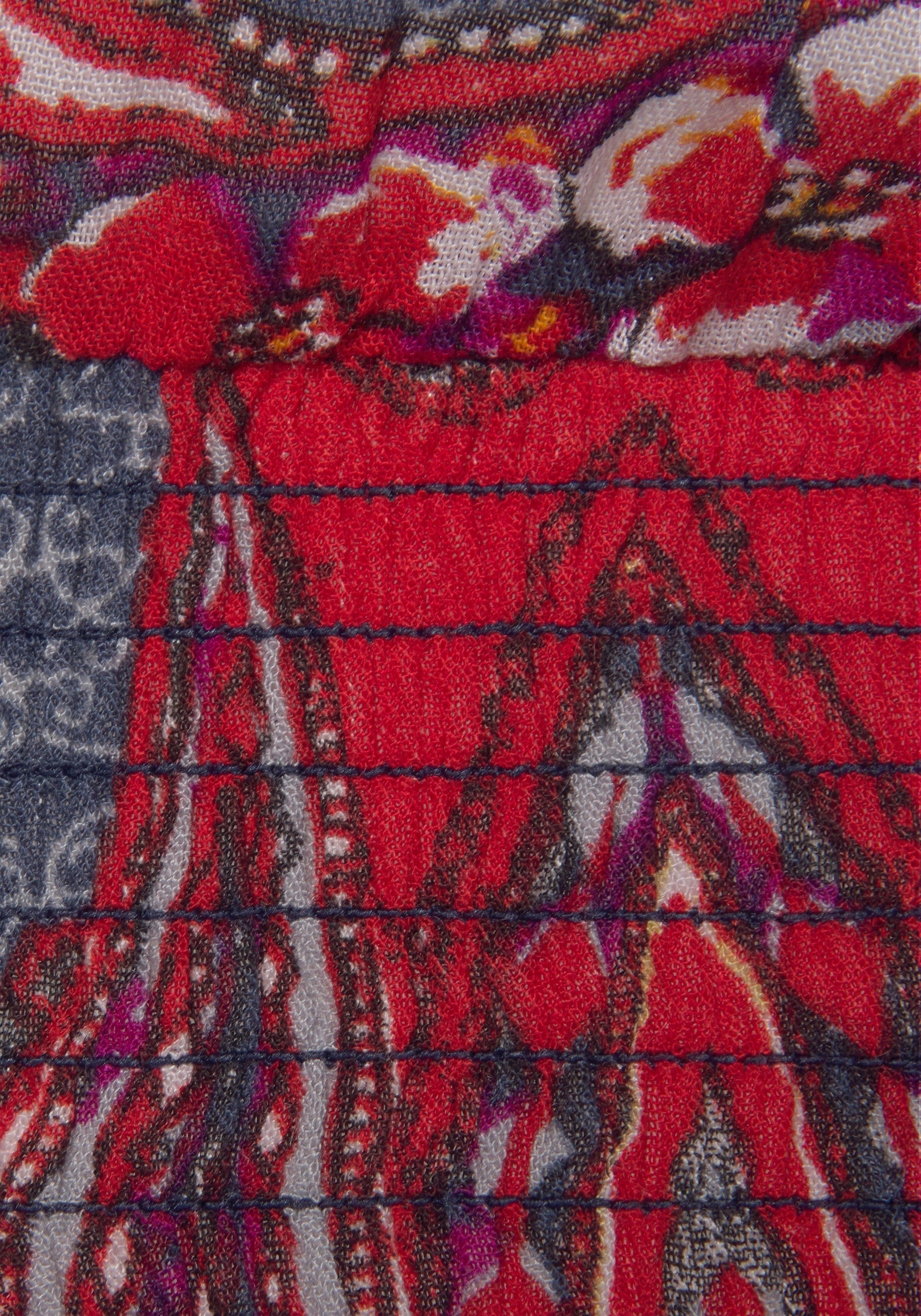LASCANA Druckbluse mit Paisleyprint und modische Stehkragen, Damenbluse