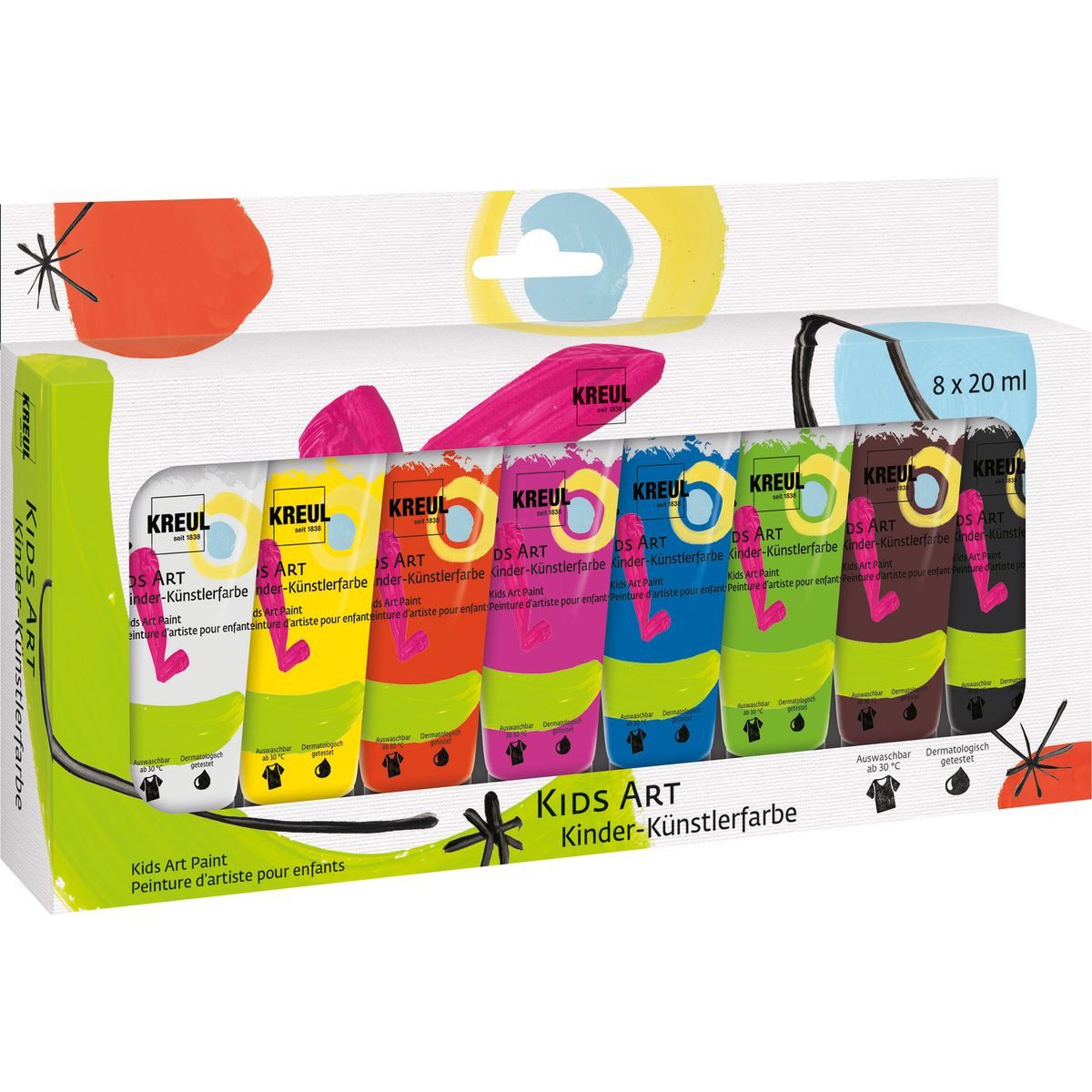 C. KREUL Bastelfarbe KREUL Kinder-Künstlerfarben KIDS ART 8x20ml