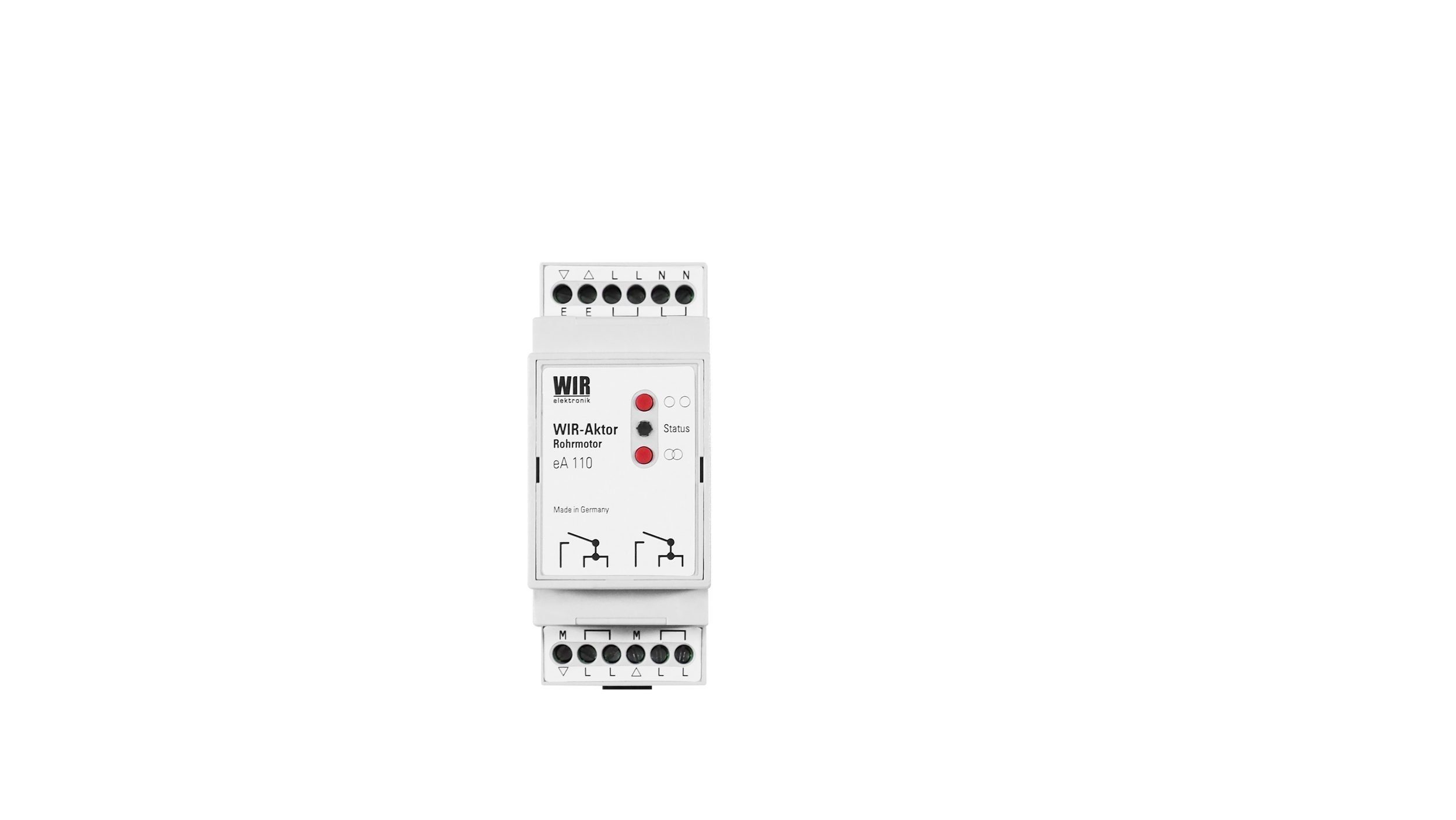 WIR elektronik Funkfernsteuerung WIR Aktor für Rohrmotor eA110 Hutschiene