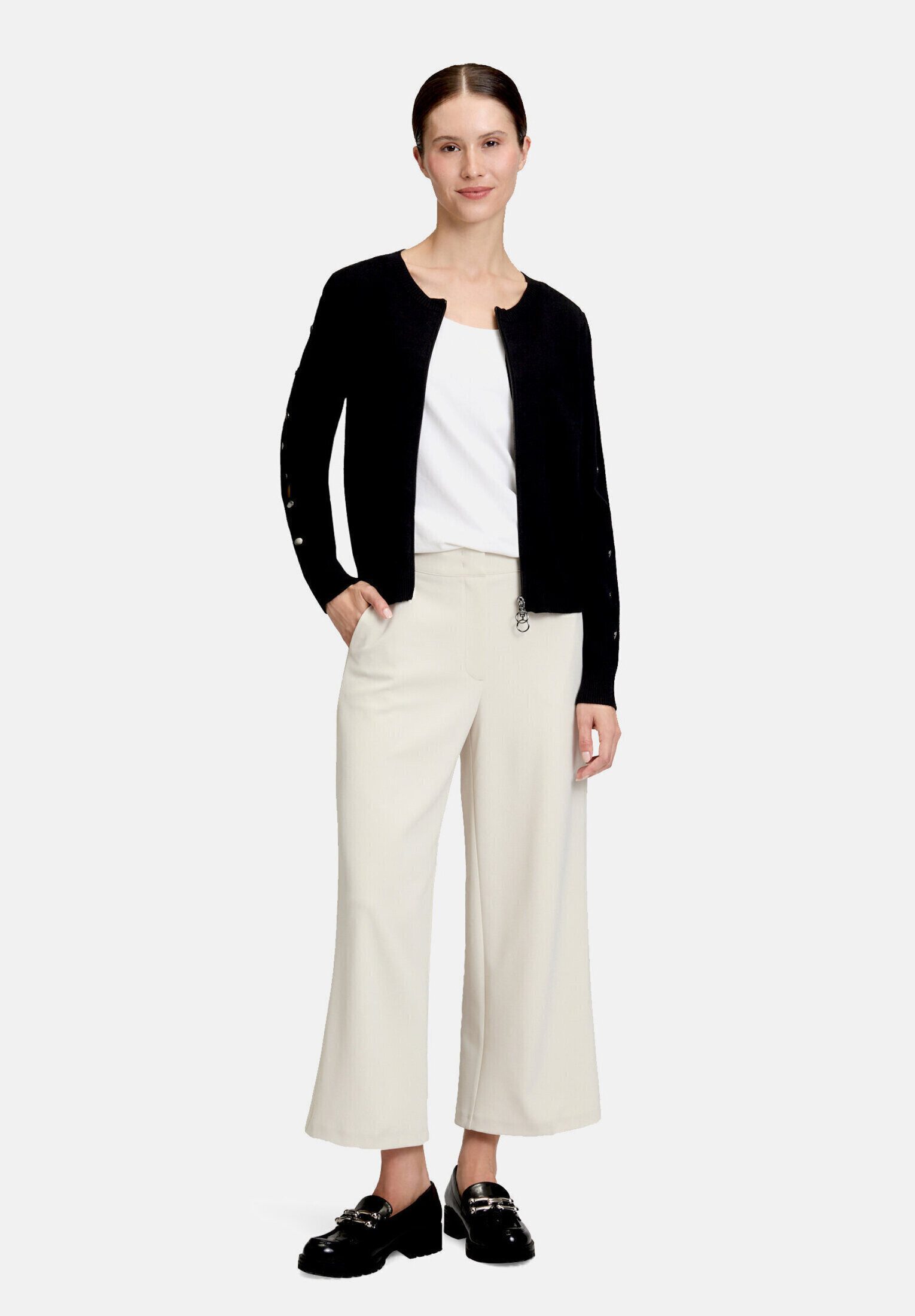 Betty Barclay Strickjacke Damen mit Reißverschluss (1-tlg)