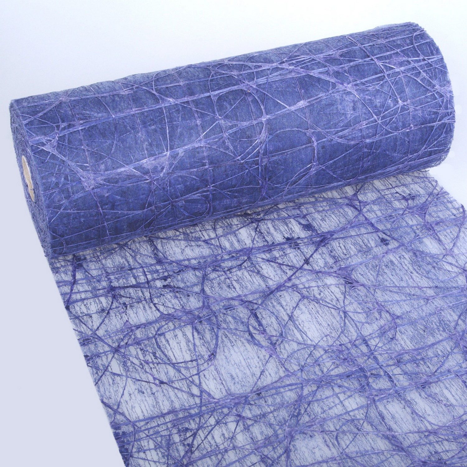 Tischläufer Dekoweb® 300mm x 5m Tischläufer Deko Tischband Tischdeko dunkelblau