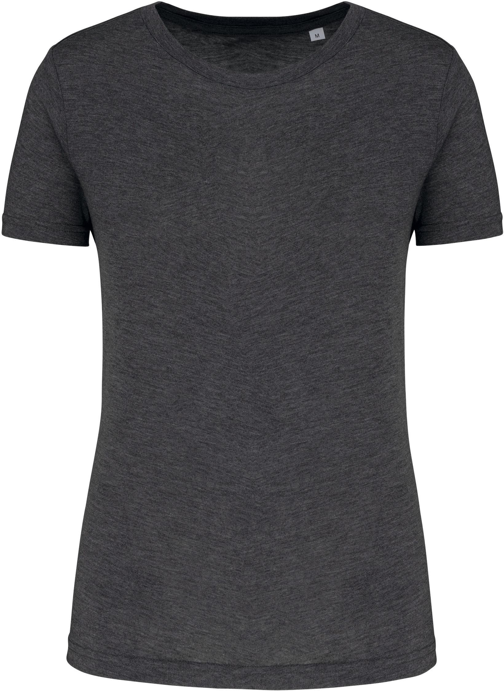 Trainingsshirt Damen-Triblend-Sportshirt mit Rundhalsausschnitt
