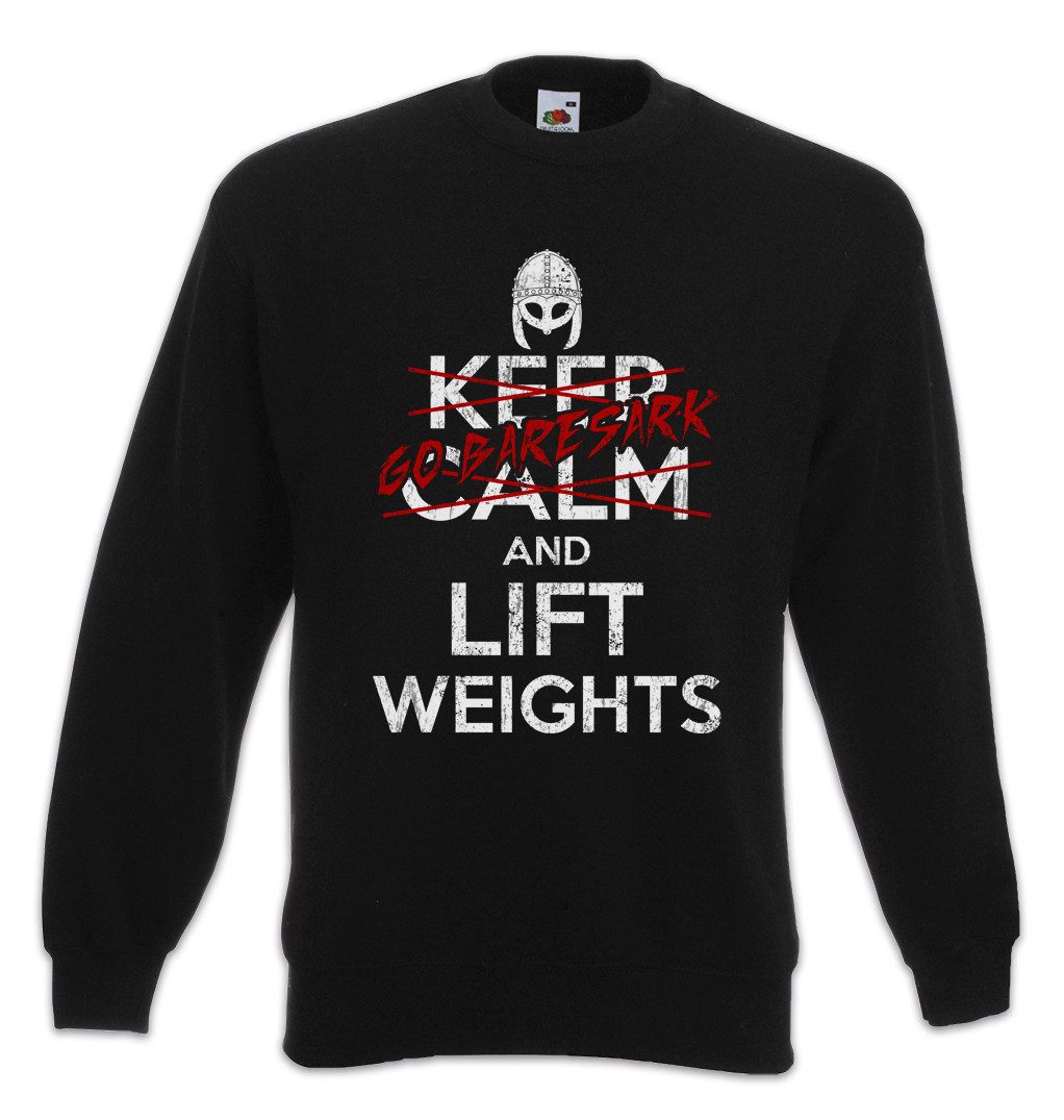 Urban Backwoods Sweatshirt Go Baresark And Lift Weights Sweatshirt Wikinger Gym Fitness Vikings (1-tlg) Bosy Building Studio Berserker