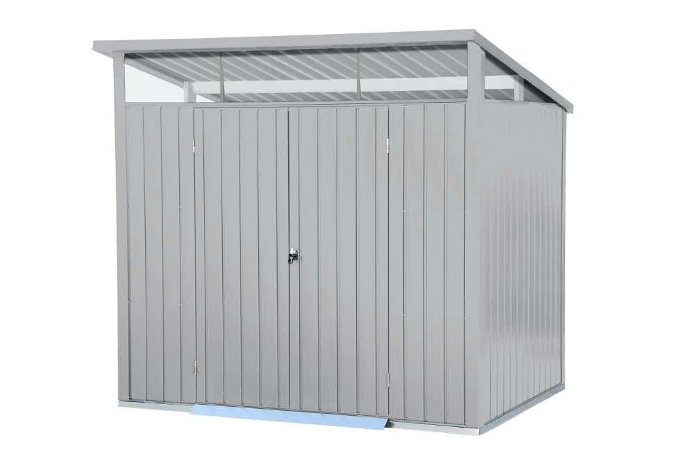 DURAMAX Gerätehaus Metall Gerätehaus 249x231 Gartenhaus Flügeltür, BxT: 249x231 cm, (1 St), Duramax Duramax Gartenhaus 203x249x231 cm Metall