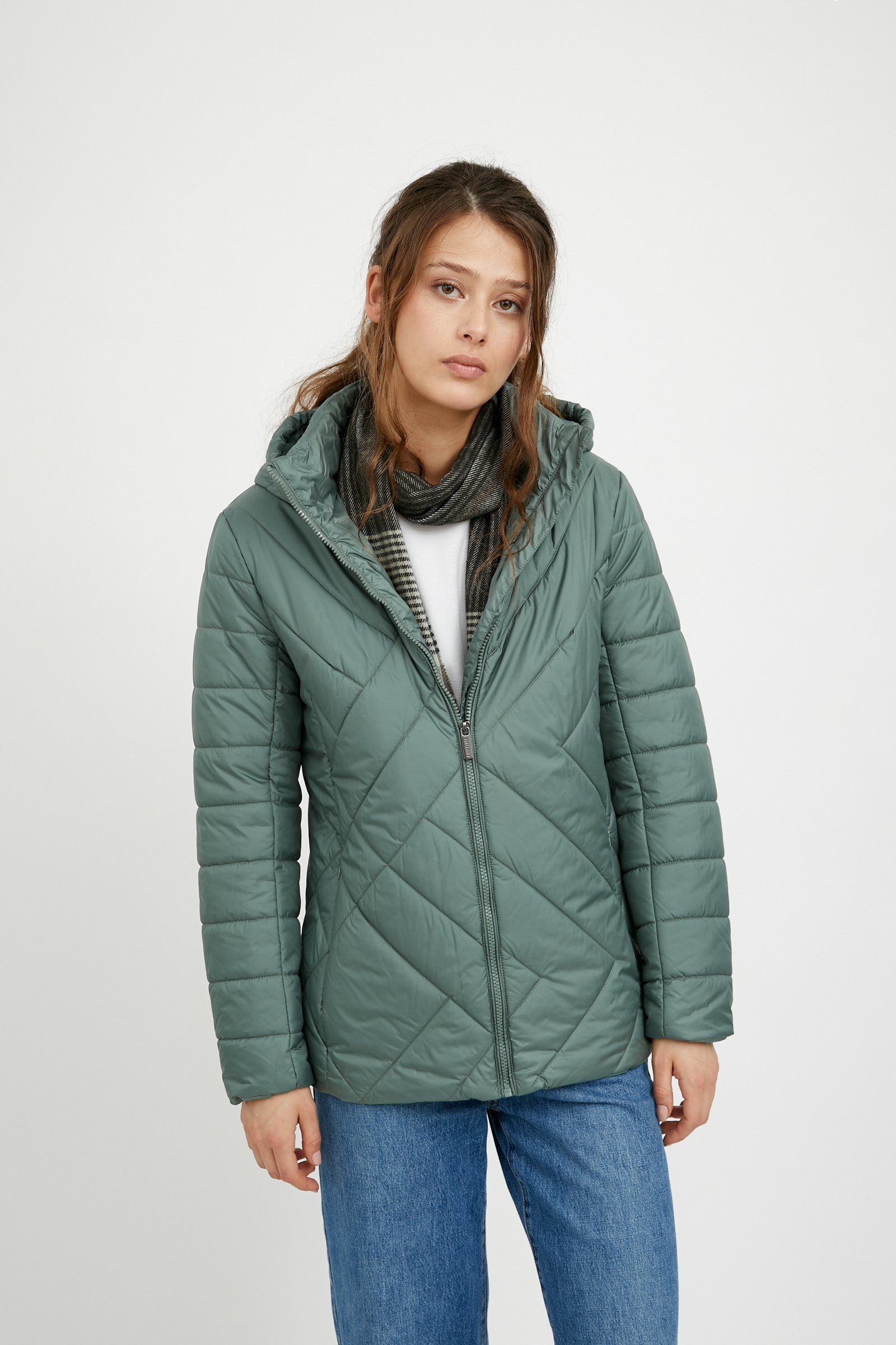 Finn Flare Steppjacke mit kuscheliger Kapuze