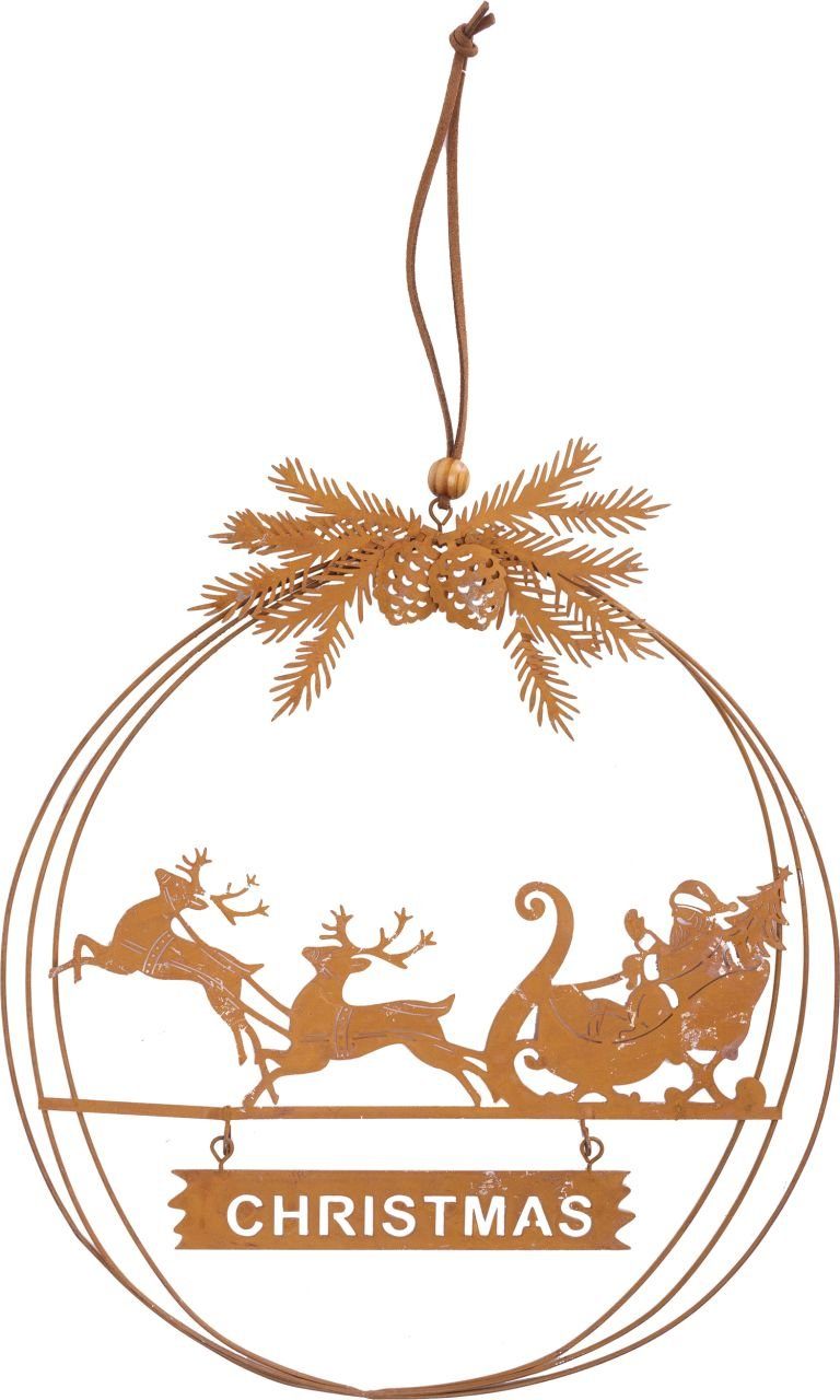 Trend Line Weihnachtsfigur TrendLine Weihnachtsanhänger Metall Christmas Ø 24