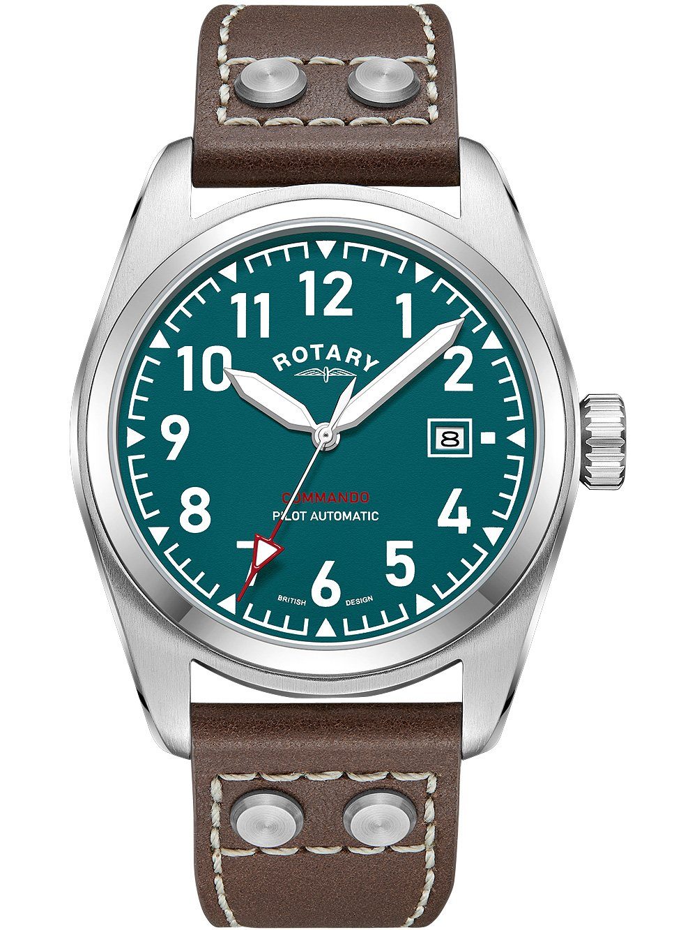 Automatikuhr Rotary GS05470/73 Commando Herrenuhr 42mm 10ATM Rotary GS05470/73 Commando Herrenuhr 42mm 10ATM