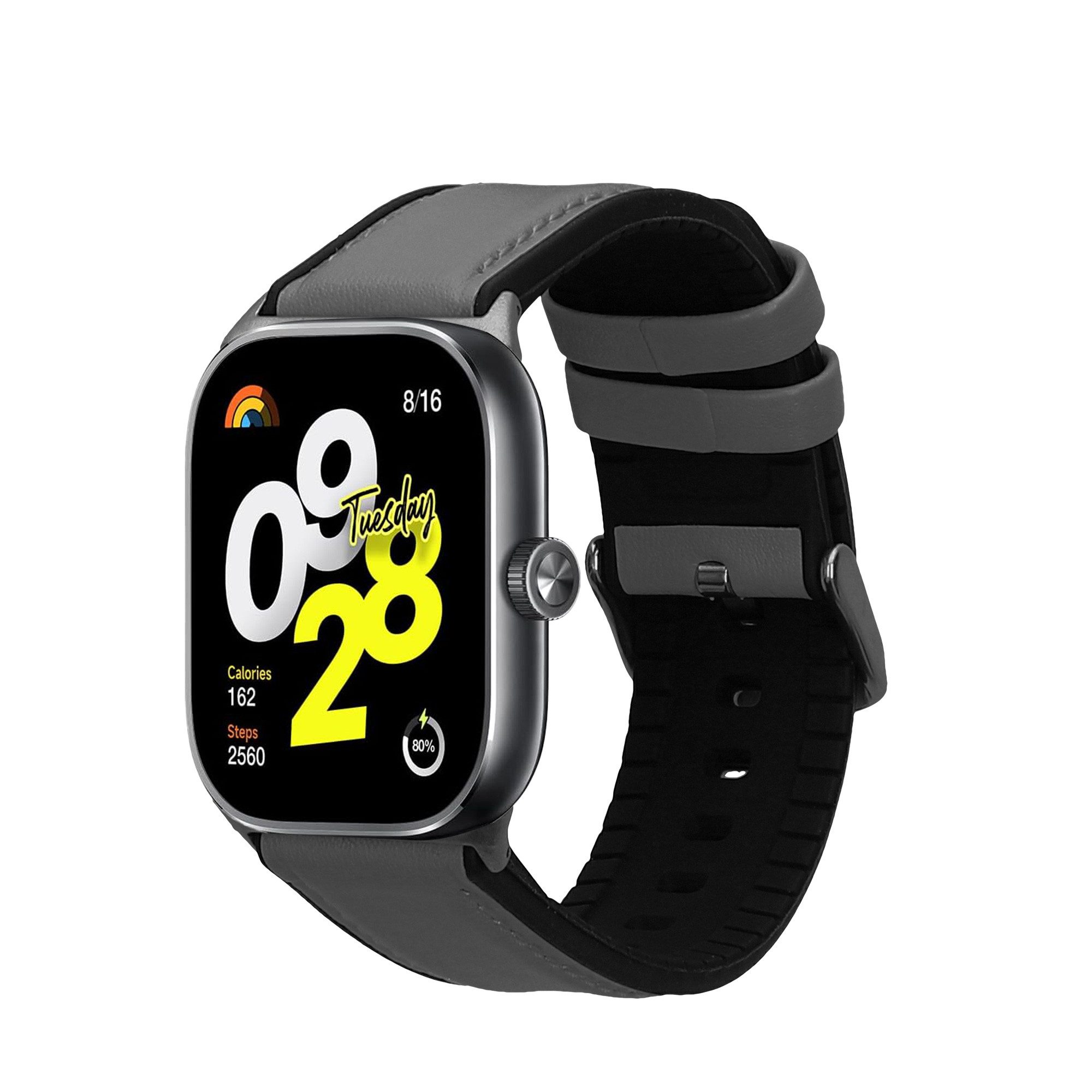kwmobile Smartwatch-Armband Leder Armband für Xiaomi Redmi Watch 5 & 4 / Smart Band 8 Pro / Smart, Ersatzarmband für Fitnesstracker mit Uhrenverschluss