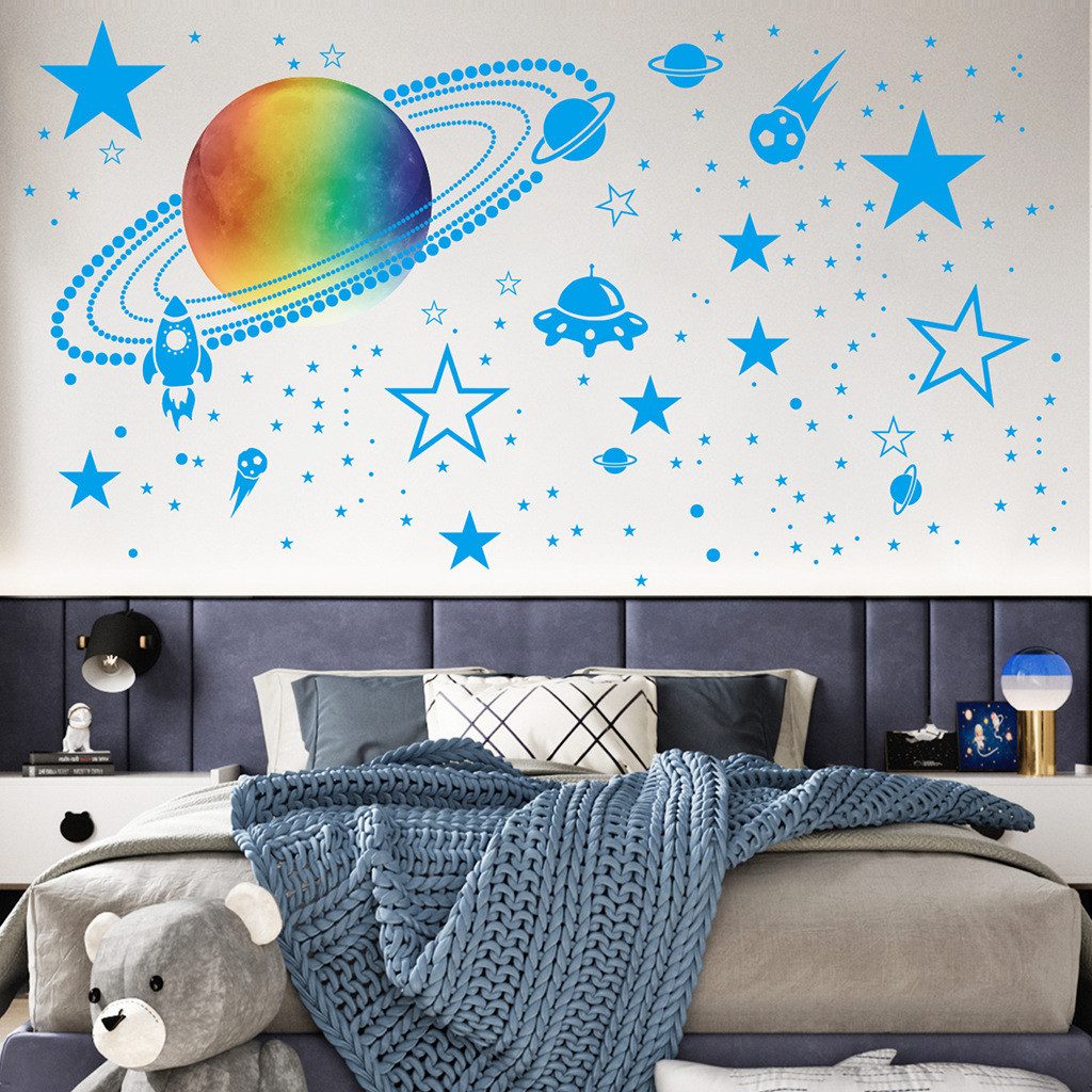 Coonoor Wandsticker Leuchtsterne Aufkleber Kinderzimmer, fluoreszierende günstig online kaufen