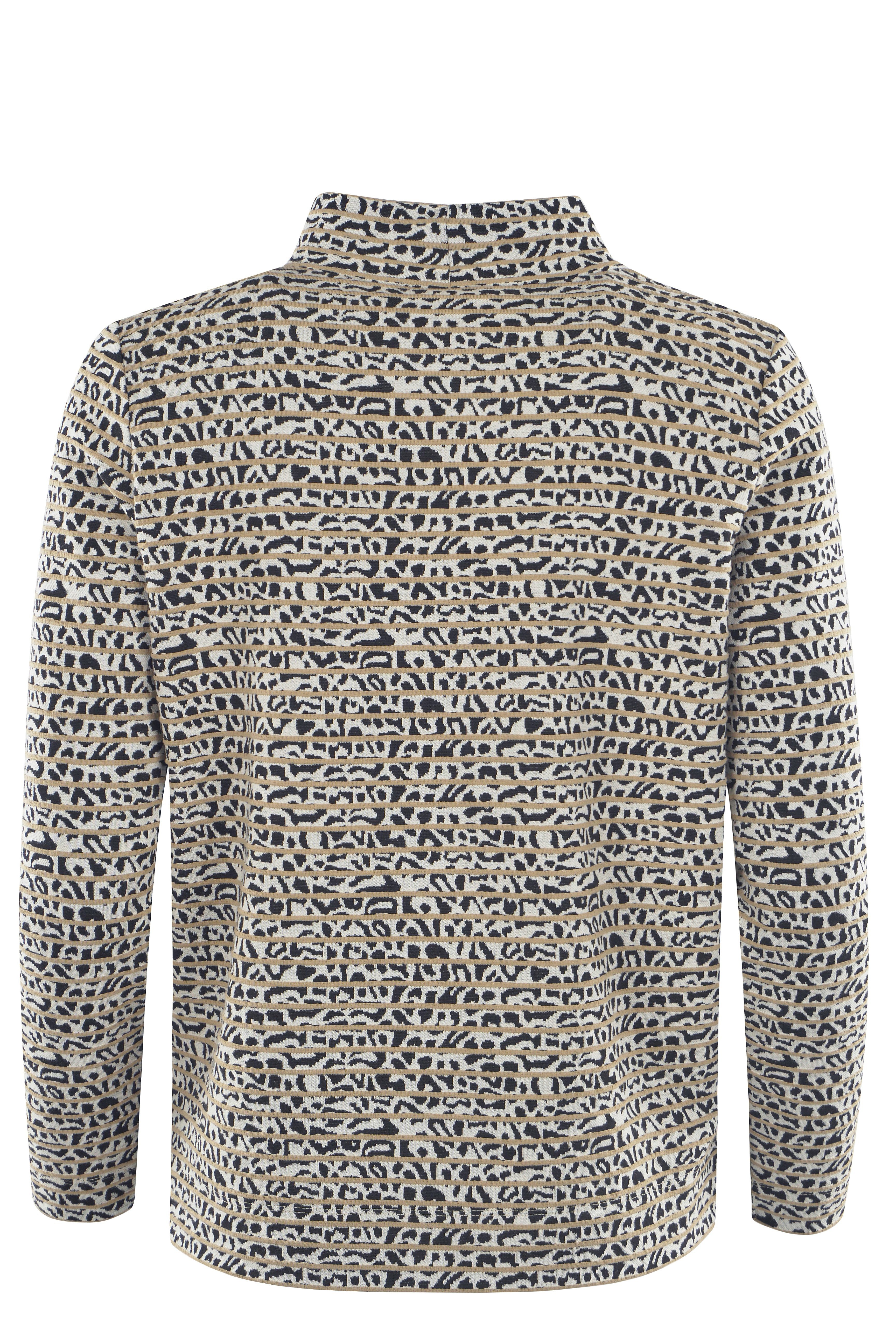 Hajo Sweatshirt Damen Sweatshirt Jacquard Interlock günstig online kaufen