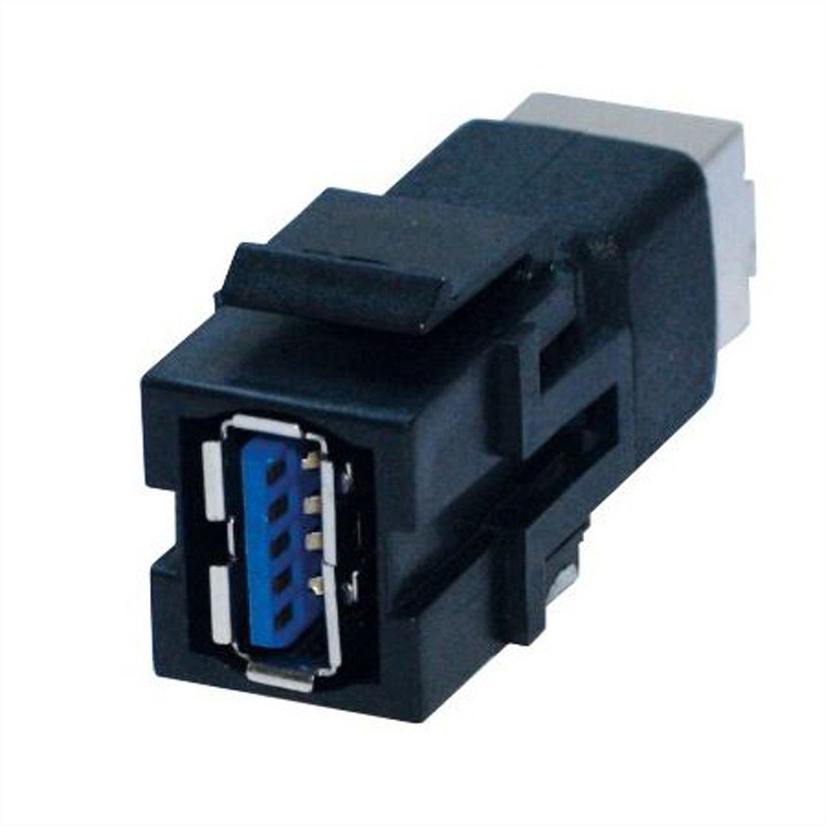 Bachmann Keystone USB 3.0 Kupplung A/B Buchse-Buchse schwarz Stromadapter, 917.400