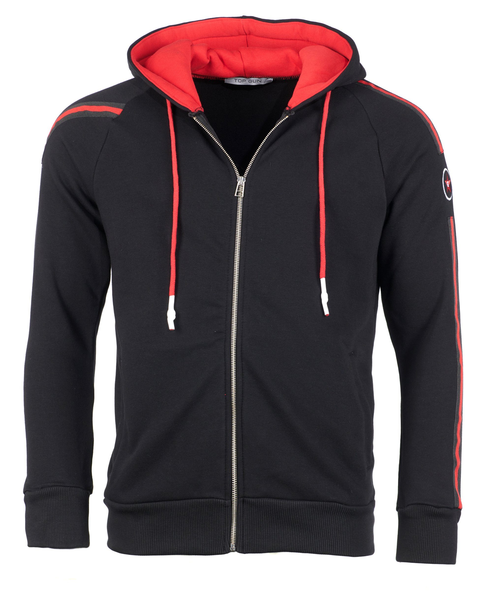 Top Gun Sweater Für Herren – Sportlicher Strickpulli Mit Patches, Weich Gefüttert, In Petrol