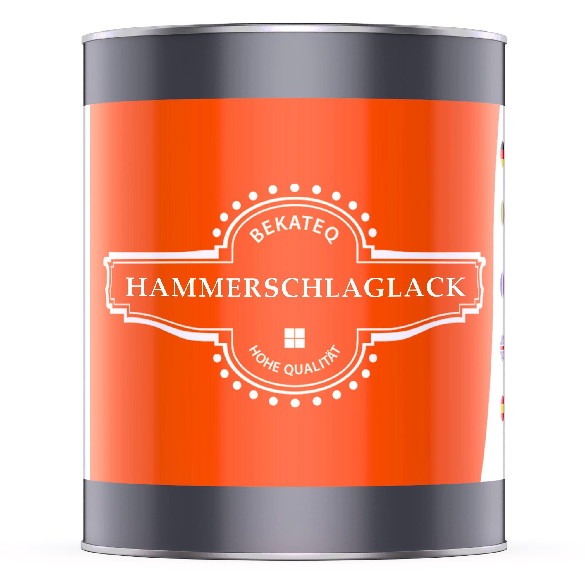 BEKATEQ Metallschutzlack LS-590 Hammerschlaglack, glänzend, Rostschutz, Hammerschlagfarbe aussen innen