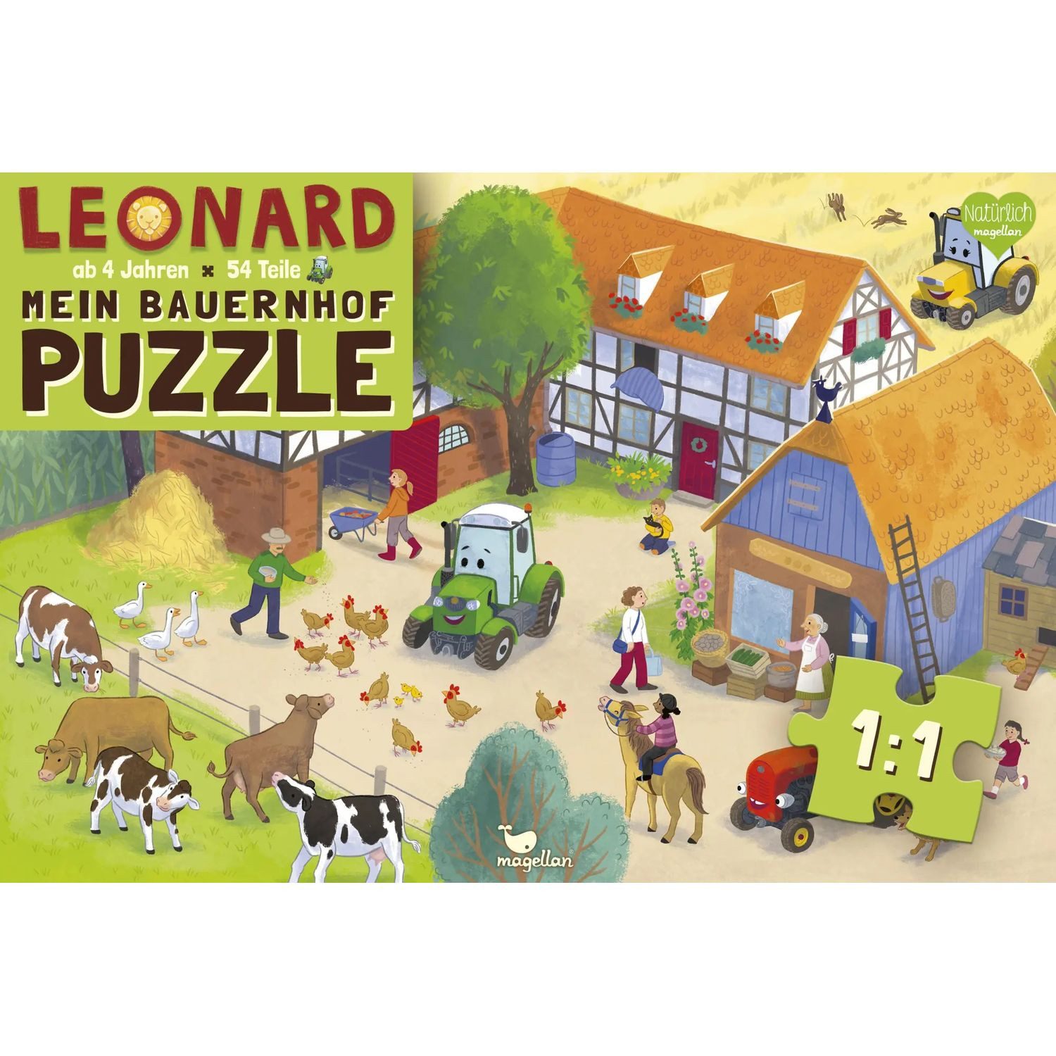 Magellan Puzzle Leonard - Mein Bauernhof-Puzzle, 54 Puzzleteile