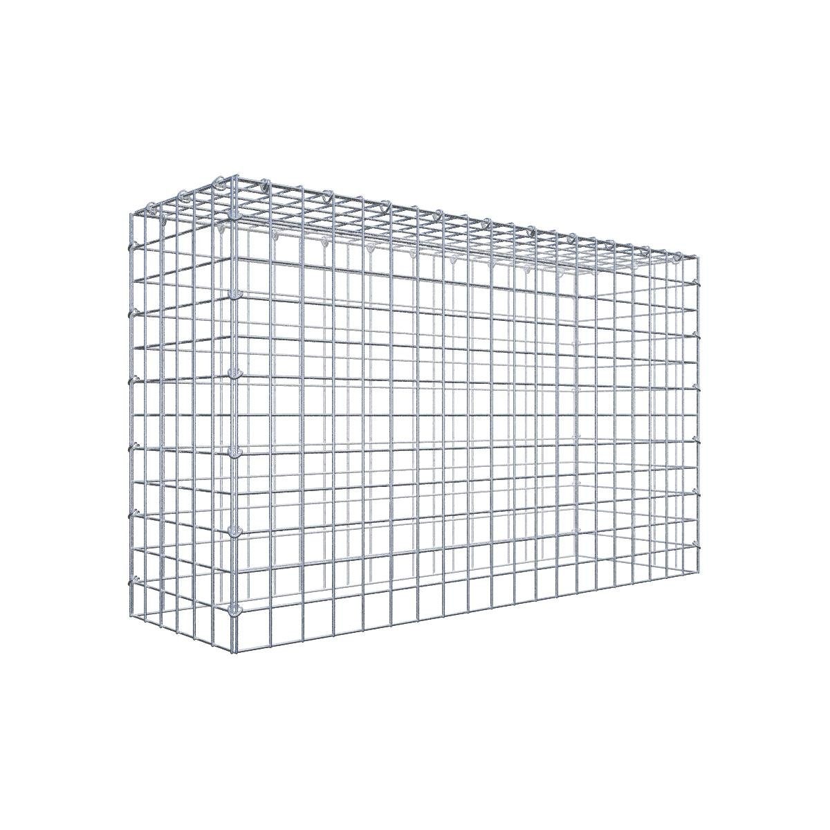 Gabiona Gabionenzaun Anbaugabione Typ 3 100 cm x 60 cm x 30 cm (L x H x T), Maschenweite 5, (Anbaugabione Typ 3 100 cm x 60 cm x 30 cm (L x H x T), Maschenweite 5 cm x 5 cm, C-Ring, 4 mm)