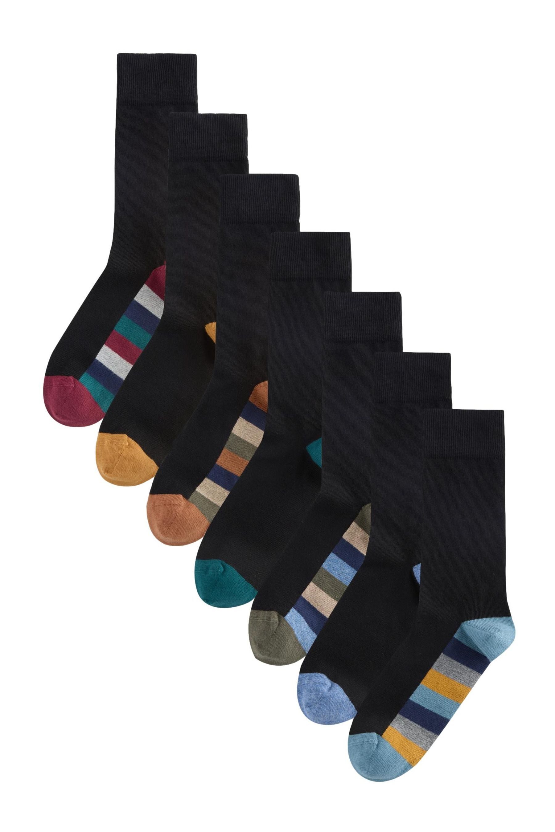 Next Kurzsocken Gemusterte Socken mit Baumwolle, 7er-Pack (7-Paar)