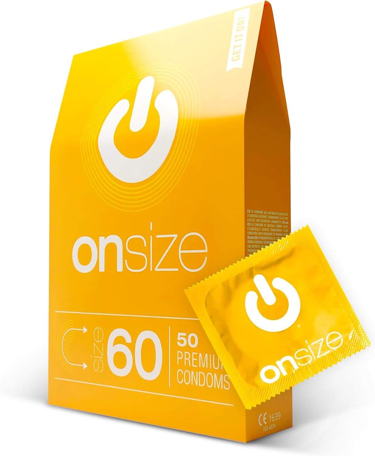 ON Condoms Kondome ONsize verschiedene Größen, perfekte Passform, Moderne Marke, faires Kondom