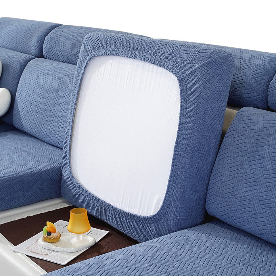 Coonoor Sofahusse Sofa Sitzkissenbezug, Sofa Sitzkissenbezug Stretch, rutschfest, Elastischer Kissenbezüge, Husse Überzug Bezug Für Sofa Sitzkissen, Couchbezug