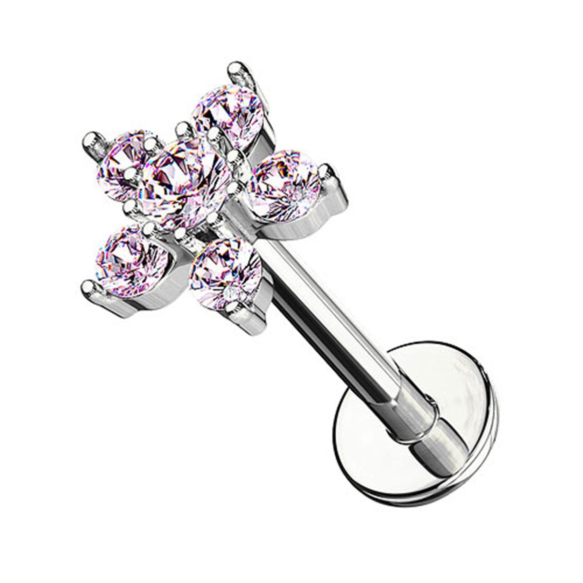Taffstyle Piercing-Set Piercing Stab mit Kristall günstig online kaufen