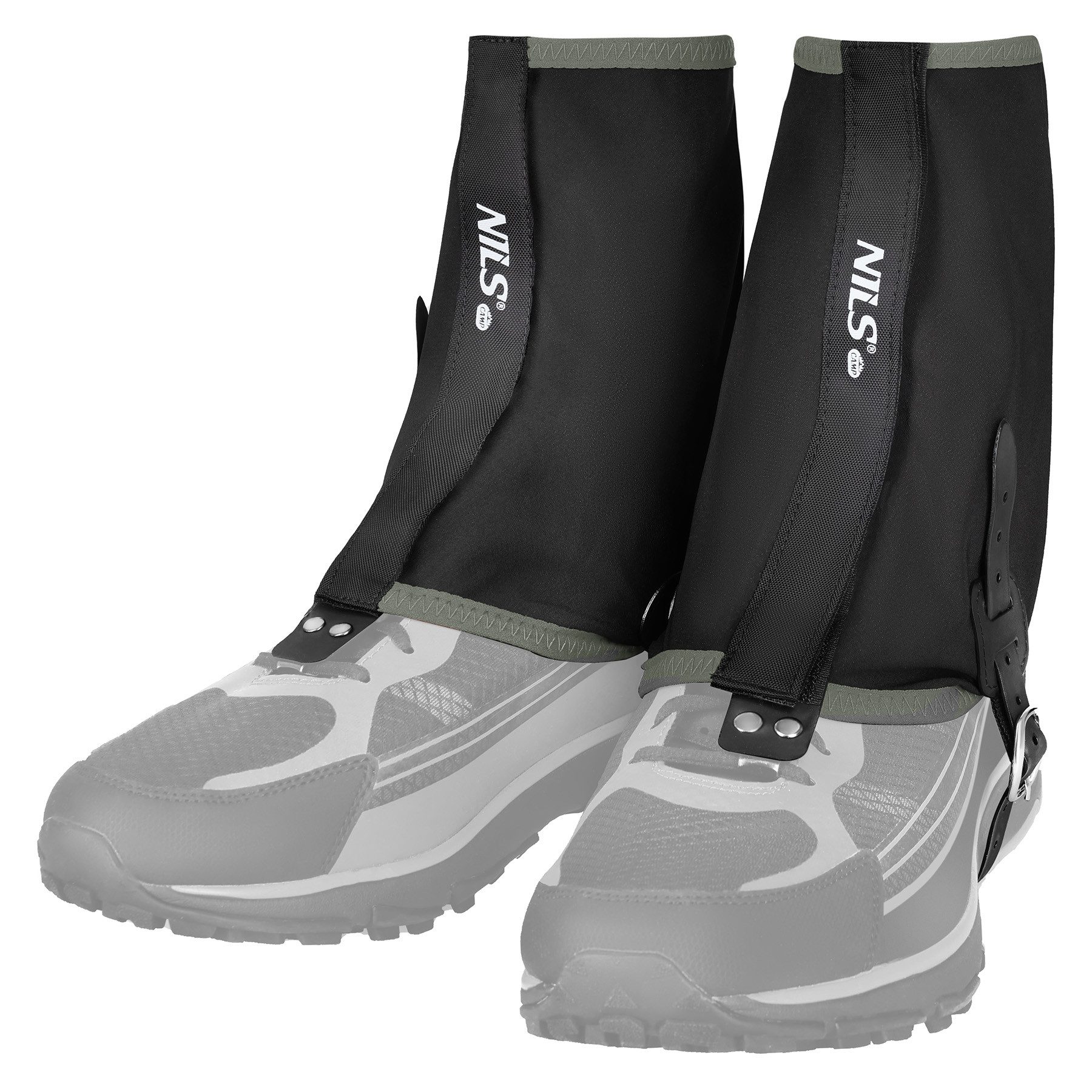 NILS CAMP Gamaschen Trailrunning Beinschutz Knöchelgamaschen, (Spar-Set, 1-St. 21 cm hoch leicht), leicht, atmungsaktiv, Klettverschluss, Unterschnallriemen