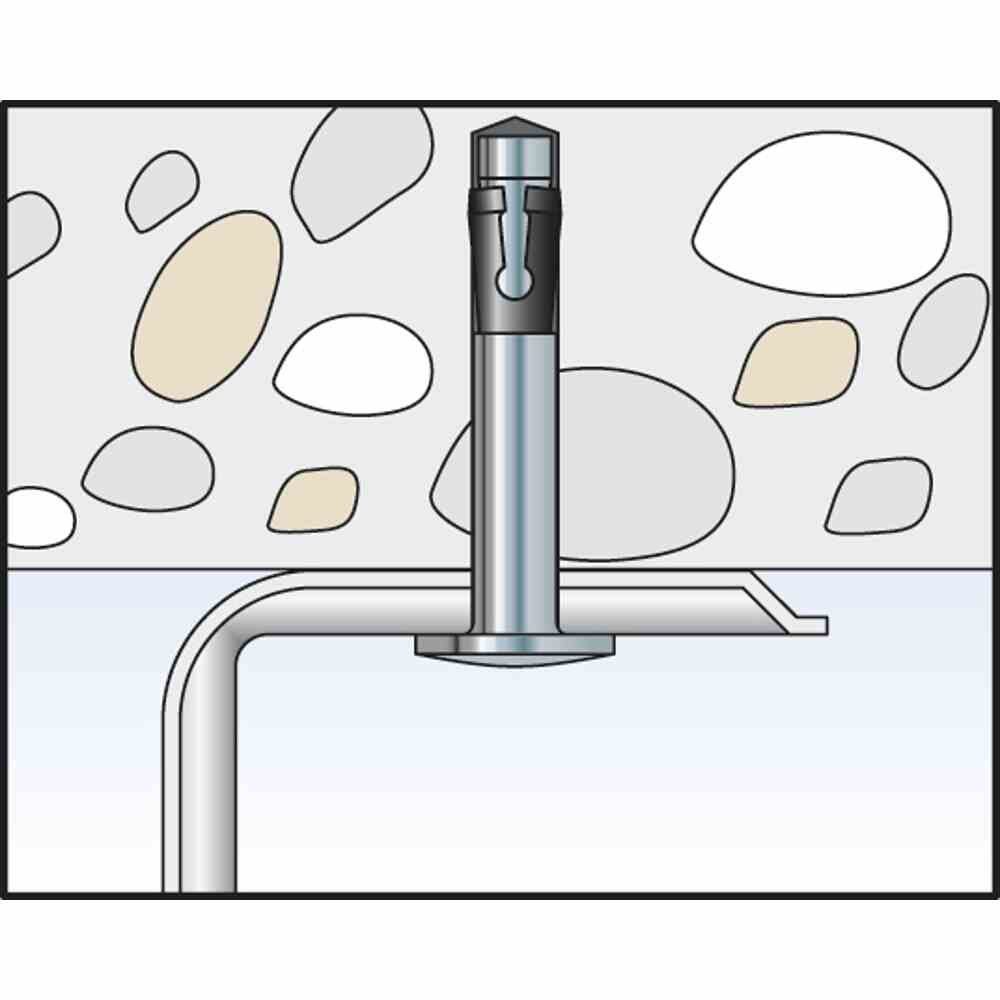 Stück Einschlag Schlagdübel 6x30 M6/5 II FNA Nageldübel 100 Nagelanker fischer Universaldübel