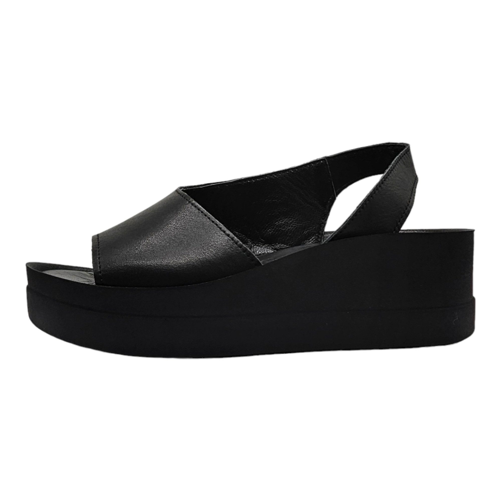 Yu&Luk Sommerschuh Riemchensandale mit Keilabsatz, Sandalette, Leder