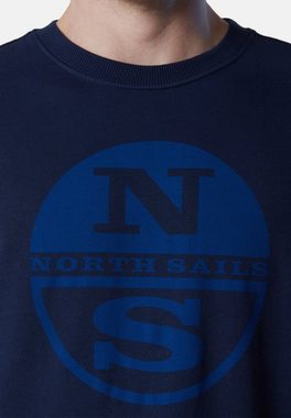 North Sails Fleecepullover Sweatshirt mit Maxi-Logo