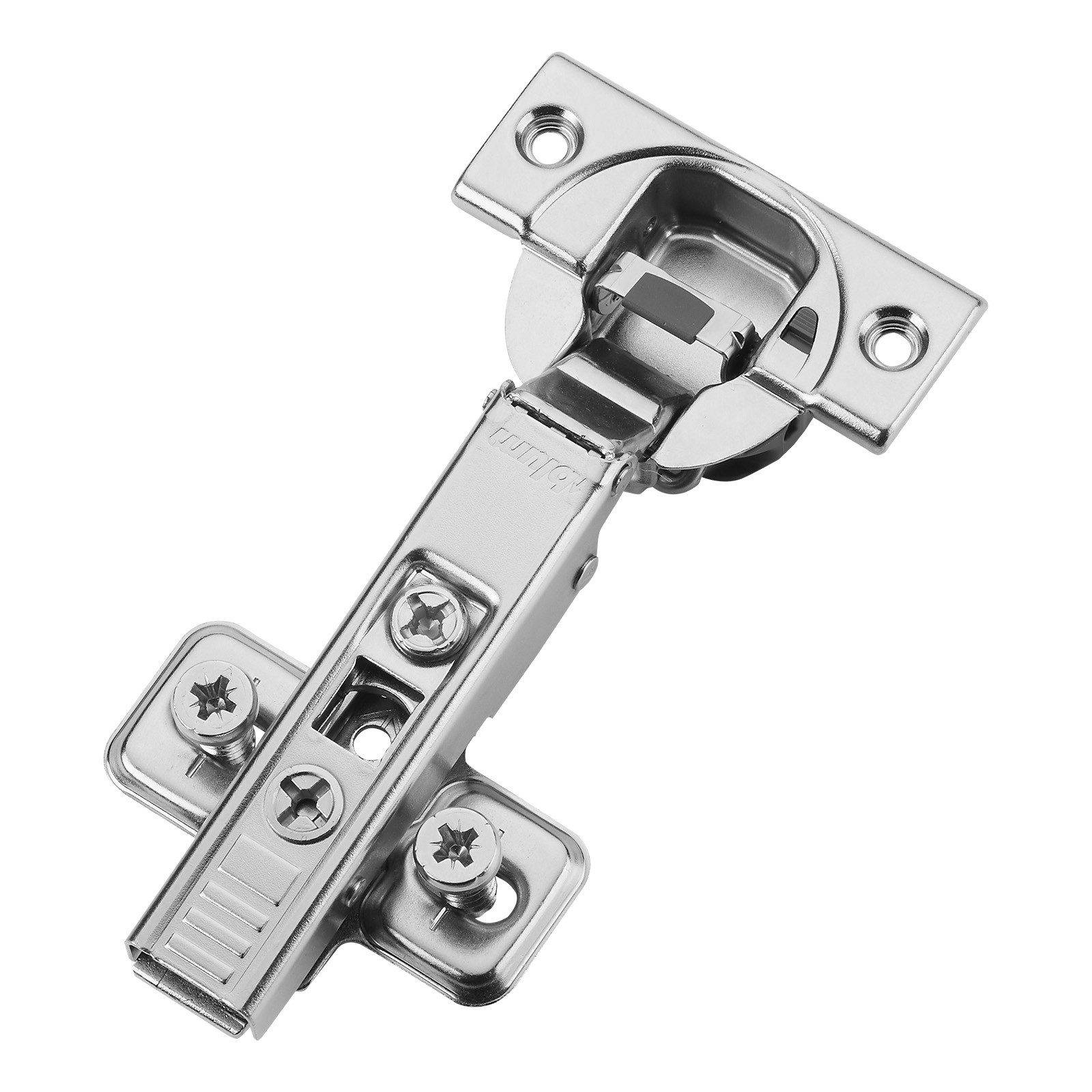 blum Möbelbeschlag Topfband 110° mit BLUMOTION Dämpfung & Schließautomatik (1 St), Eckanschlag 71B3550 inkl. Montageplatte 173L8100