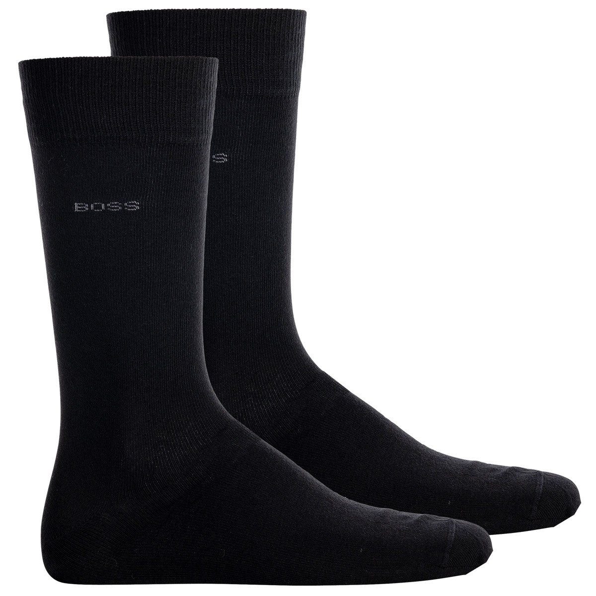 BOSS Kurzsocken Herren Socken, 2er Pack - 2P RS Uni CC Schwarz