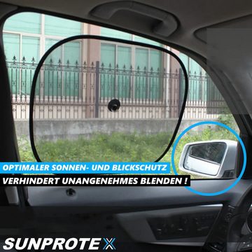 Sonnenschutz SUNPROTEX Auto Sonnenblende Universal Seitenscheiben Autoscheibe, MAVURA, Sonneschutzblende Sonnen Blende Baby Kinder UV Schutz, Seitenscheiben Sonnenschutzrollo Sonnenrollo [2er Set]