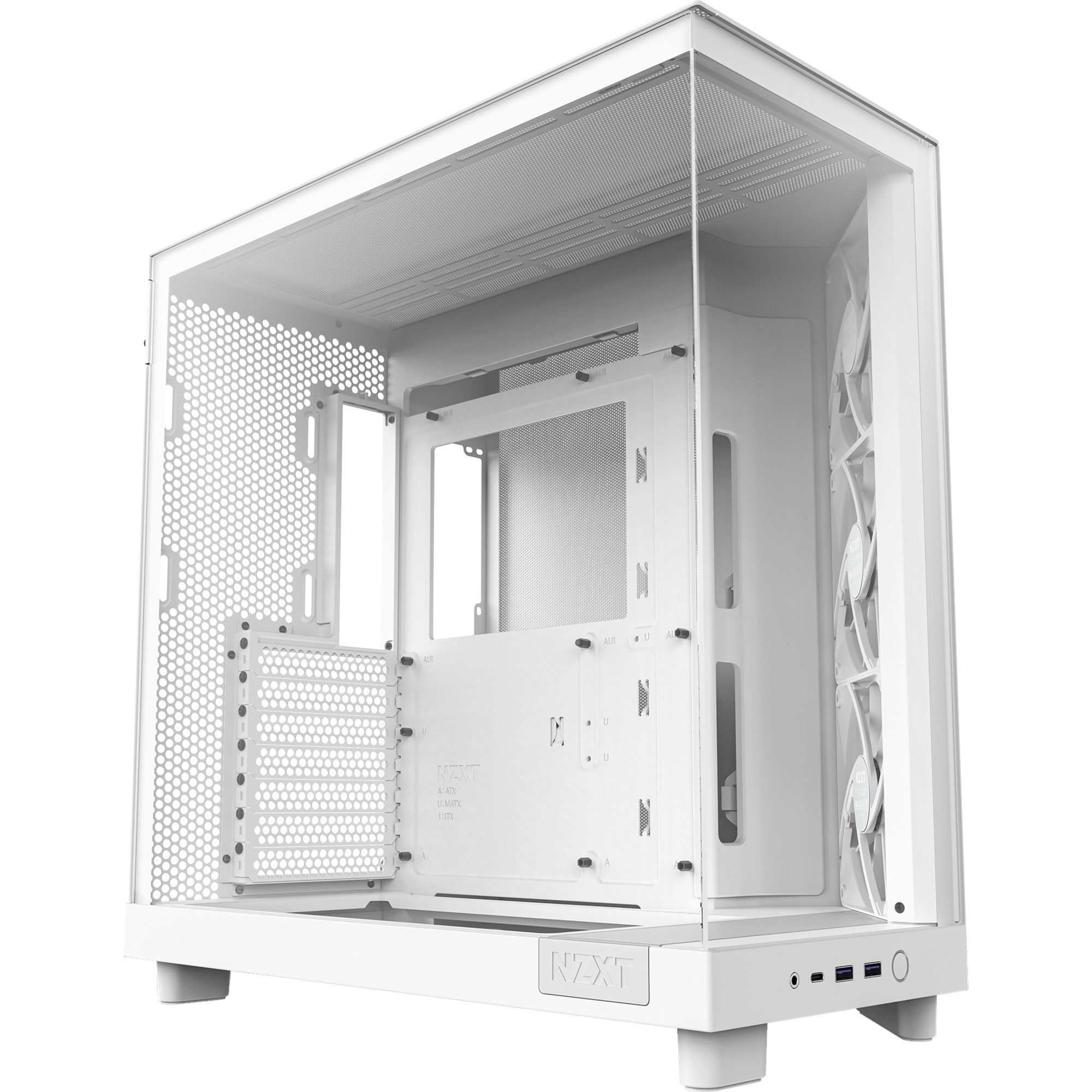 PC-Gehäuse NZXT H6 Flow, Tower-Gehäuse, (Tempered Glass)