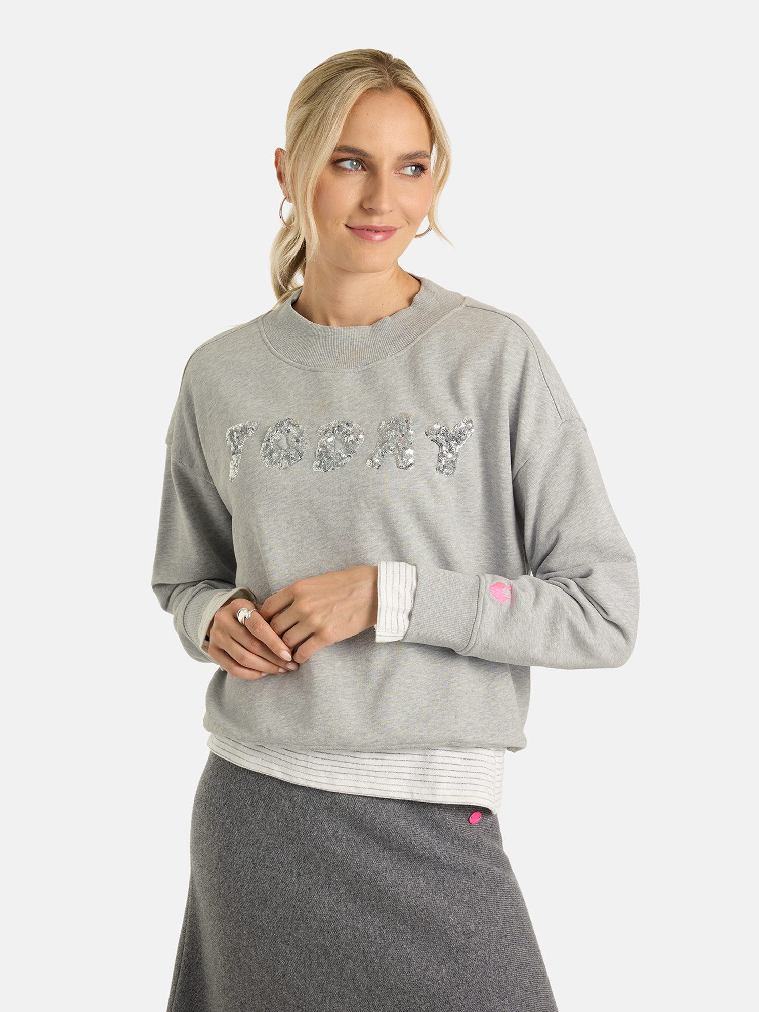 Lieblingsstück Sweatshirt EllaL mit Pailletten, Baumwolle