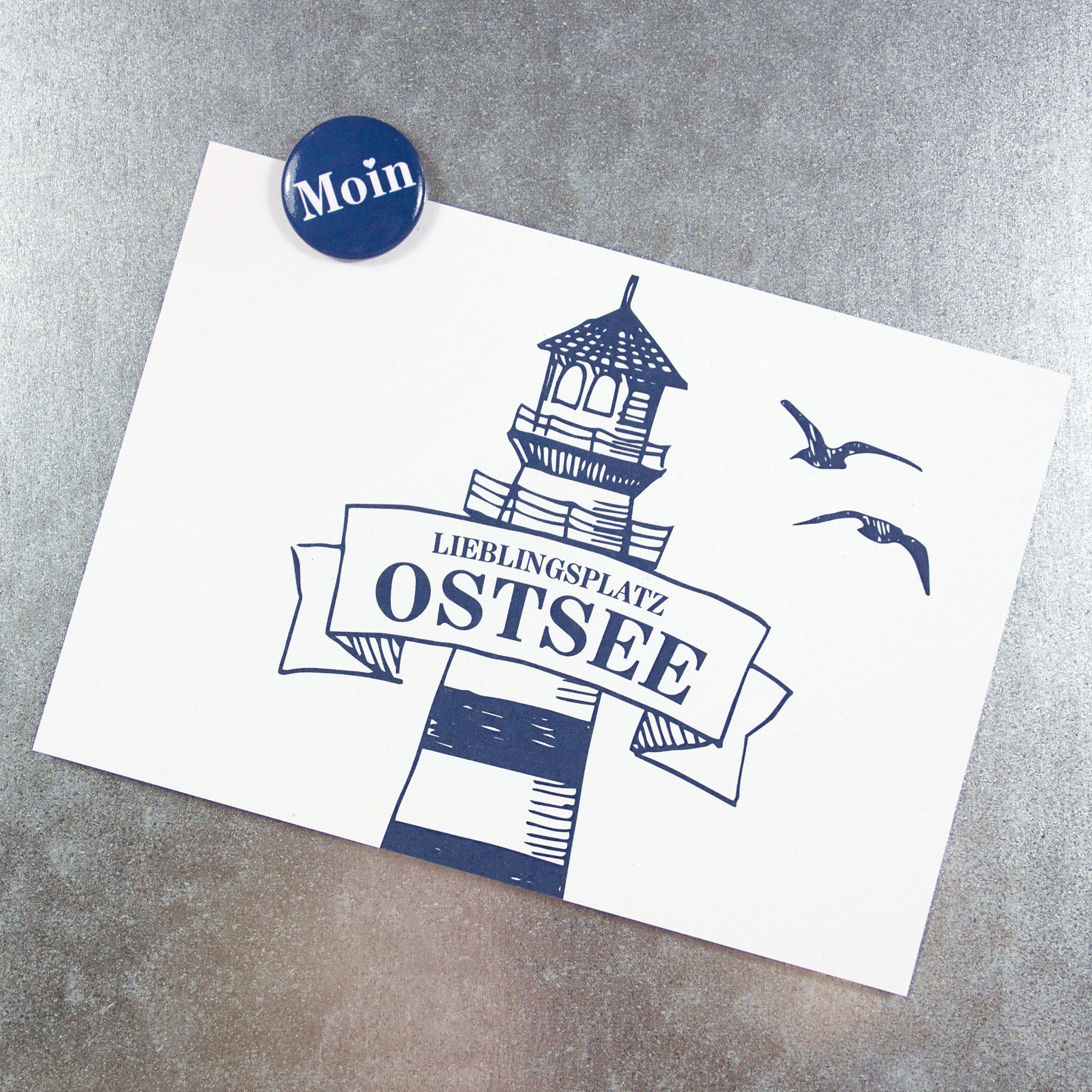 Ostsee, Bow Recyclingpapier & Postkarte 100 % Hummingbird Postkarte
