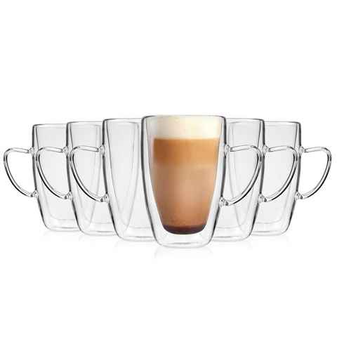SÄNGER Thermoglas Cappuccino Gläserset doppelwandig, Glas, 300 ml, spülmaschinengeeignet