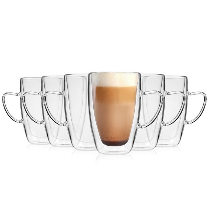 SÄNGER Thermoglas Cappuccino Gläserset doppelwandig Glas 300 ml spülmaschinengeeignet