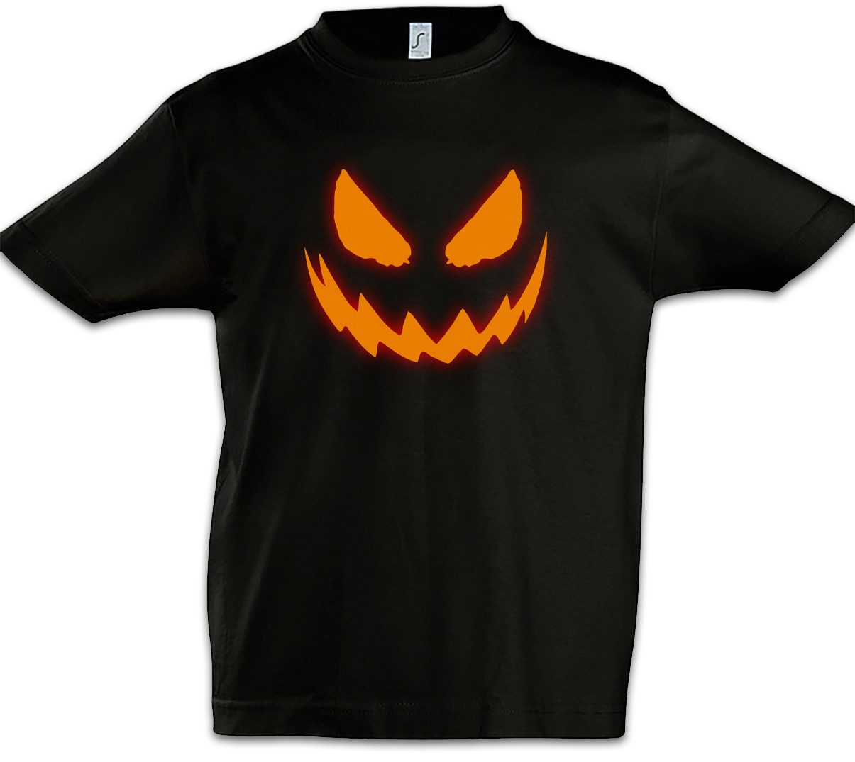 Urban Backwoods Print-Shirt Glowing Halloween Pumpkin I Kinder T-Shirt Kürbis Horror Verkleidung (1-tlg) Trick Treat Costume