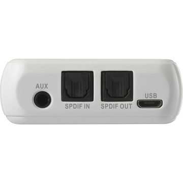 Renkforce 2-in-1 Mobiler Bluetooth® Audiosender/-empfänger Bluetooth-Adapter, integrierter Akku
