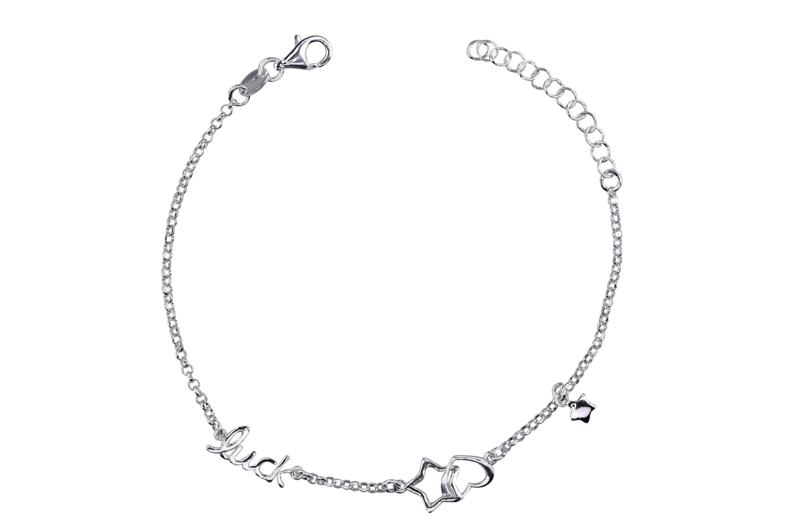 SILBERMOOS Silberarmband Statement-Armband Luck, 925 Sterling Silber