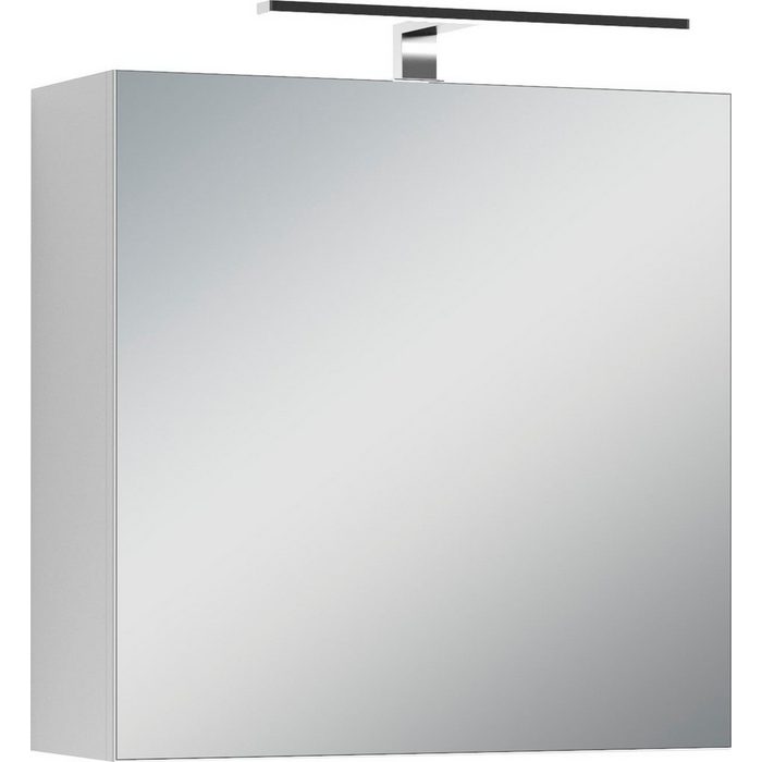 Homexperts Spiegelschrank Salsa Breite 60 cm mit LED-Beleuchtung & Schalter-/Steckdosenbox