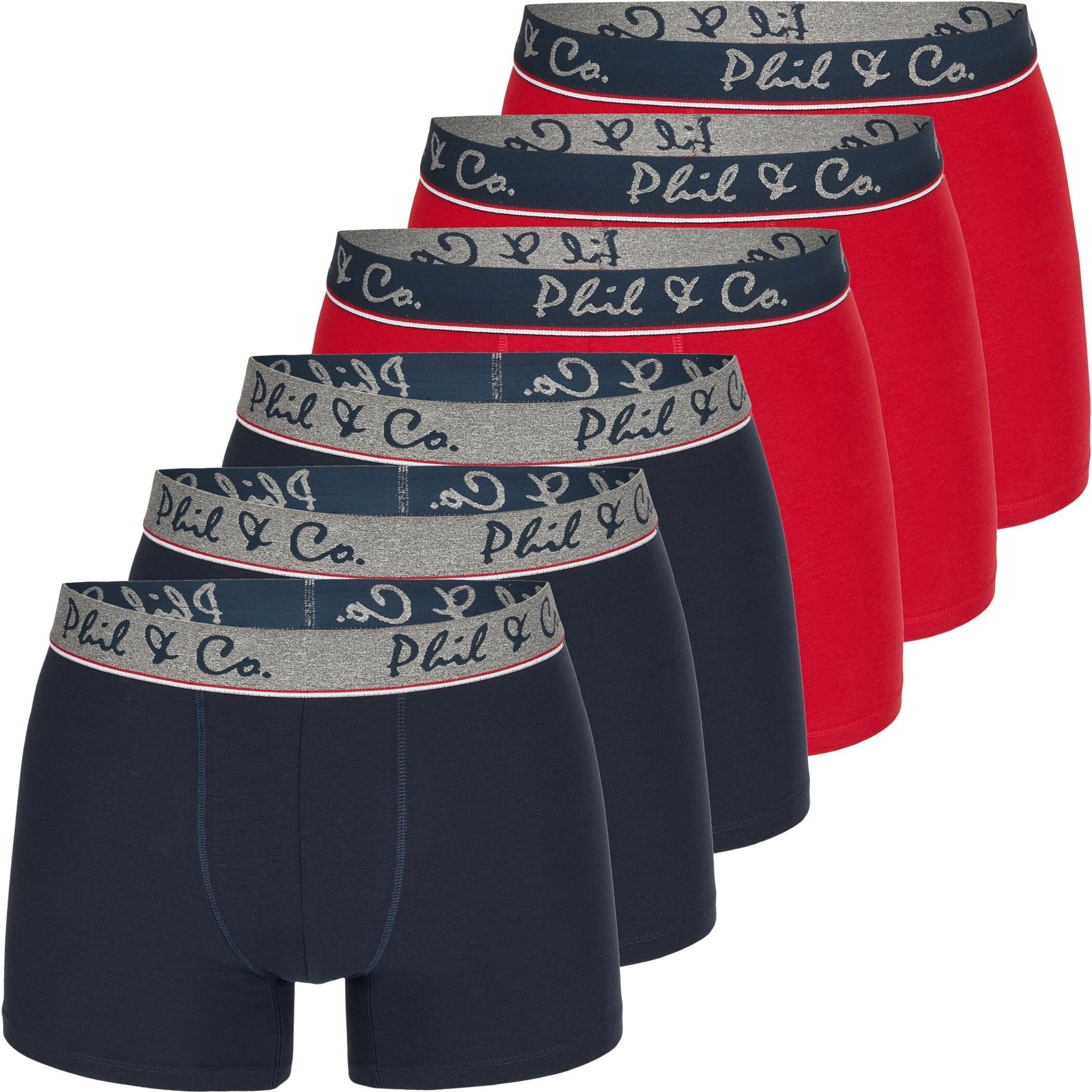 Phil & Co. Boxershorts & Jersey DESIGN FARBWAHL Short 28 Trunk Berlin (1-St) Boxershorts Pant 6er Pack Co Phil