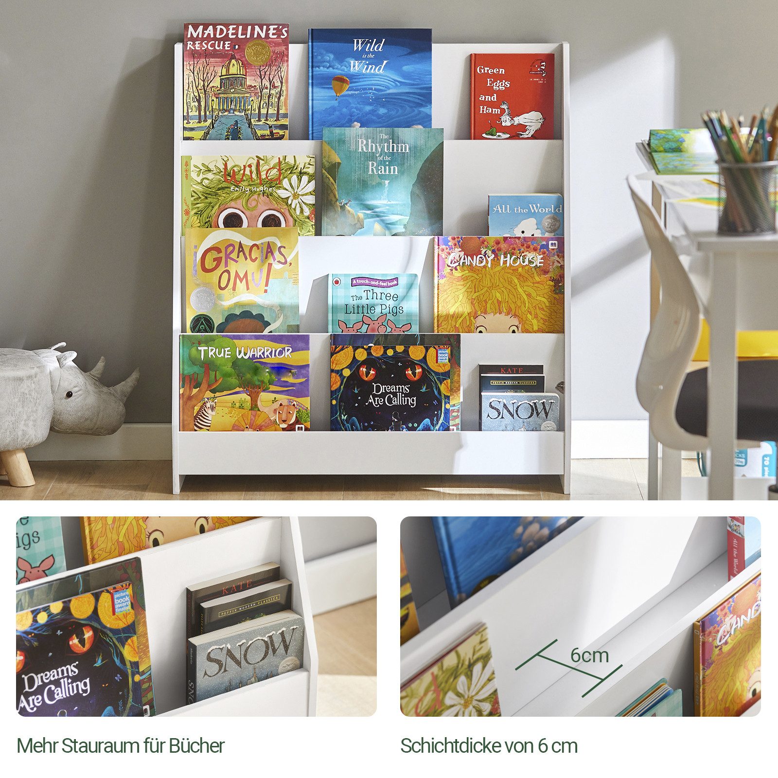 SoBuy Bücherregal KMB32, Kinder Bücherregal Kinderregal günstig online kaufen