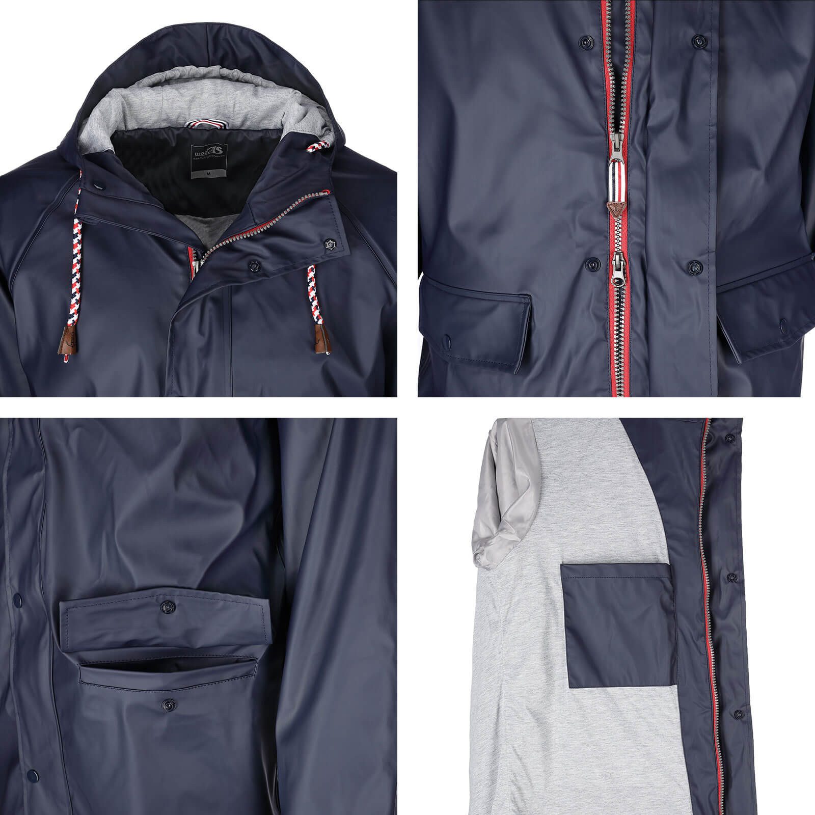 FRIESEN Friesennerz Regenjacke "Kein Wasser, Mann!" II Herren "Kein Wasser, Mann!" II mit Innenfutter - Jacke wasserdicht – Bild 5 von 5