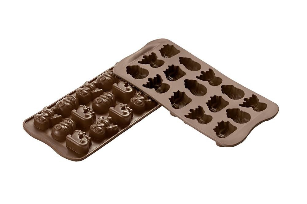 Silikomart Schokoladenform Silikon Pralinenform für Backofen Mikrowelle Gefrierschrank